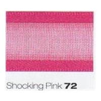 25mm Berisford Sheer Elegance Ribbon 72 Shocking Pink