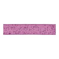 25mm berisford random glitter ribbon 72 shocking pink