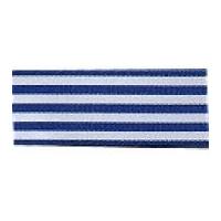 25mm Berisford Stripes Print Ribbon 1110 Royal