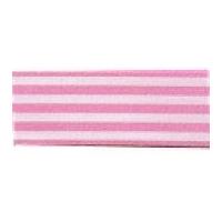 25mm berisford stripes print ribbon 113 pink