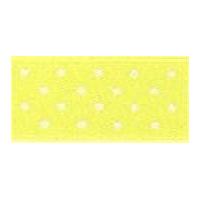 25mm Berisford Micro Dot Print Ribbon 5 Lemon