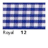 25mm berisford gingham ribbon 12 royal