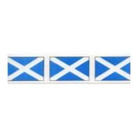 25mm Berisford St. Andrews Cross Scottish Print Ribbon 1 Multicoloured