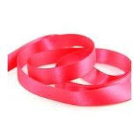 25mm Berisford Double Faced Satin Ribbon 72 Shocking Pink