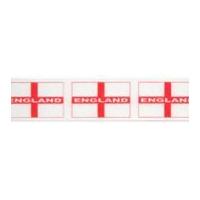 25mm berisford st george cross print ribbon 1 multicoloured