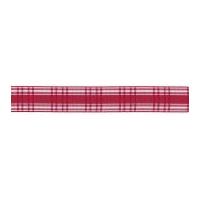 25mm berisford candy check ribbon 15 red