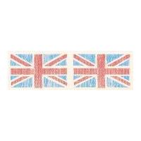 25mm Berisford Retro Vintage Union Jack Flag Print Ribbon 5 Peacock