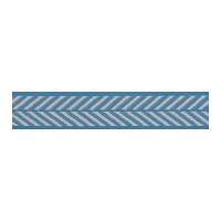 25mm Berisford Herringbone Woven Ribbon Sapphire