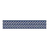 25mm berisford herringbone woven ribbon royal