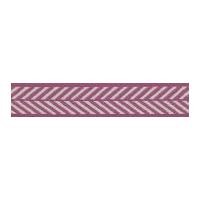 25mm Berisford Herringbone Woven Ribbon Helio