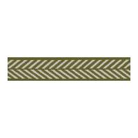 25mm berisford herringbone woven ribbon cypress