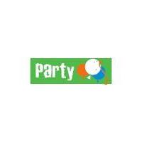 25mm Celebrate Party With Balloons Ribbon Bright Lime Green