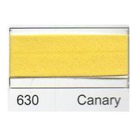 25mm Essential Trimmings Polycotton Bias Binding Tape Canary