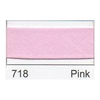 25mm Essential Trimmings Polycotton Bias Binding Tape Pink