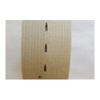 25mm Prym Buttonhole Smooth Knitted Elastic Tape Natural White