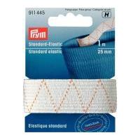 25mm Prym Standard Elastic 1m White