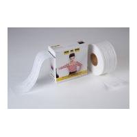 25mm Vilene Waist Shaper Firm Fold-A-Band Waistband Tape White