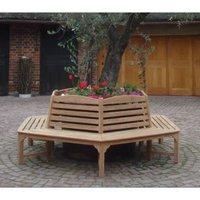 25m teak hexagonal tree seat