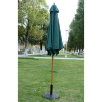 2.5m Wooden Garden Parasol Umbrella in Green