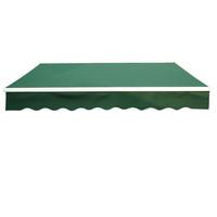 2.5m x 2m Garden Awning with Winding Handle in Green