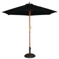 2.5 METRE ROUND BLACK PARASOL - -