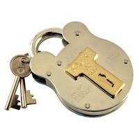 2.5in Galvanised Traditional Style Padlock 4 Lever