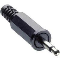 2.5 mm audio jack Plug, straight Number of pins: 2 Mono Black Lumberg KLS 10 1 pc(s)