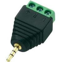 2.5 mm audio jack Plug, straight Number of pins: 3 Stereo Black Conrad Components LT-PJ-2.5 1 pc(s)