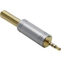 2.5 mm audio jack Plug, straight Number of pins: 4 Stereo Gold BKL Electronic 1103086 1 pc(s)