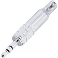 2.5 mm audio jack Plug, straight Number of pins: 3 Stereo Silver BKL Electronic 1107022 1 pc(s)