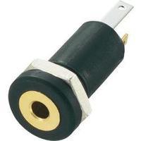 2.5 mm audio jack Socket, vertical vertical Number of pins: 3 Stereo Black Conrad Components 1 pc(s)