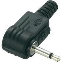 2.5 mm audio jack Plug, right angle Number of pins: 2 Mono Black Conrad Components 1 pc(s)