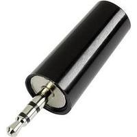 2.5 mm audio jack Plug, straight Number of pins: 3 Stereo Black Conrad Components 1 pc(s)