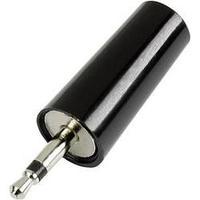 2.5 mm audio jack Plug, straight Number of pins: 2 Mono Black Conrad Components 1 pc(s)