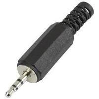 25 mm audio jack plug straight number of pins 3 stereo black conrad co ...