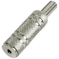 2.5 mm audio jack Socket, straight Number of pins: 2 Mono Silver Conrad Components 1 pc(s)