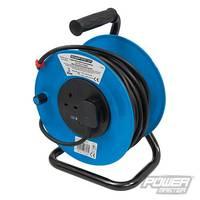 25m 2 socket cable reel