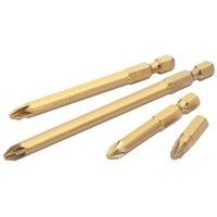 25mm Draper 5 Piece No.1 Hex. Pz Type Titanium Nitride Coated Insert Bit Set