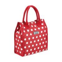 25 x 10 x 24cm 4l Red Polka Dot Coolmovers Handbag Style Lunch Bag