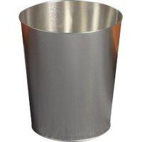 255mm silver waste paper bin