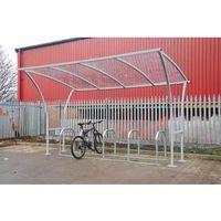 2533 x 2150 x 5000 tintagel cycle shelter off centre powder coated lig ...