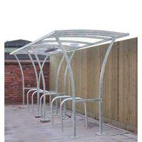 2530 x 2150 x 2000 tintagel cycle shelter centred galvanised