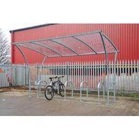 2531 x 2150 x 3000 TINTAGEL CYCLE SHELTER - OFF CENTRE - GALVANISED