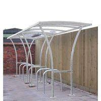 2531 x 2150 x 3000 tintagel cycle shelter centred powder coated light  ...