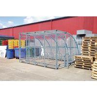 250032003000 kenilworth porch cycle shelter galvanised perspex door