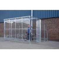 2500.3200.4000 KENILWORTH PORCH CYCLE SHELTER GALVANISED COATED DECORATIVE STEEL DOOR