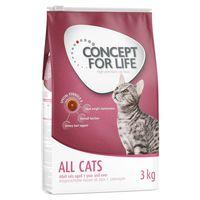 25kg concept for life dry cat food 500g free sensitive cats 3kg