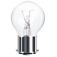 25w bc b22 golf ball shaped light bulb clear