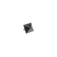 25 x small black pyramid studs size one size