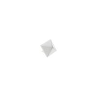 25 x Small White Pyramid Studs - Size: One Size